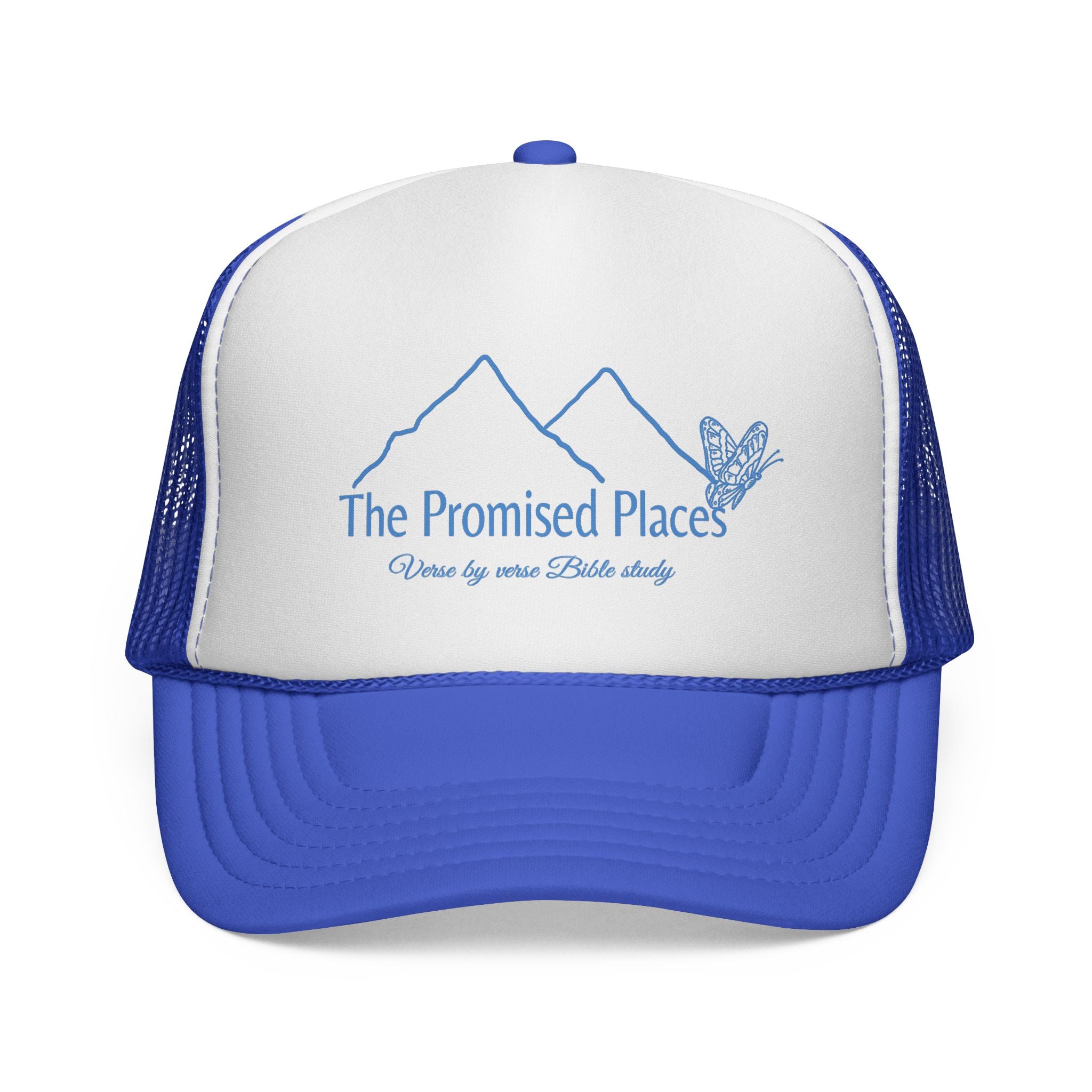 Inspirational Trucker Caps - The Promised Places, Bible Study, Outdoor Adventure, Gift for Believers, Faith Accessories