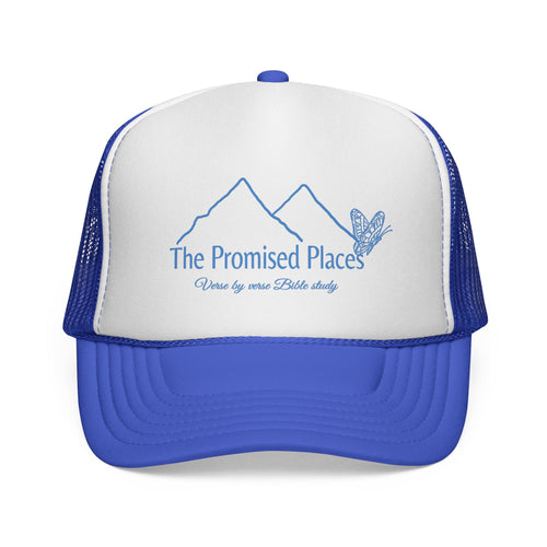 Inspirational Trucker Caps - The Promised Places, Bible Study, Outdoor Adventure, Gift for Believers, Faith Accessories