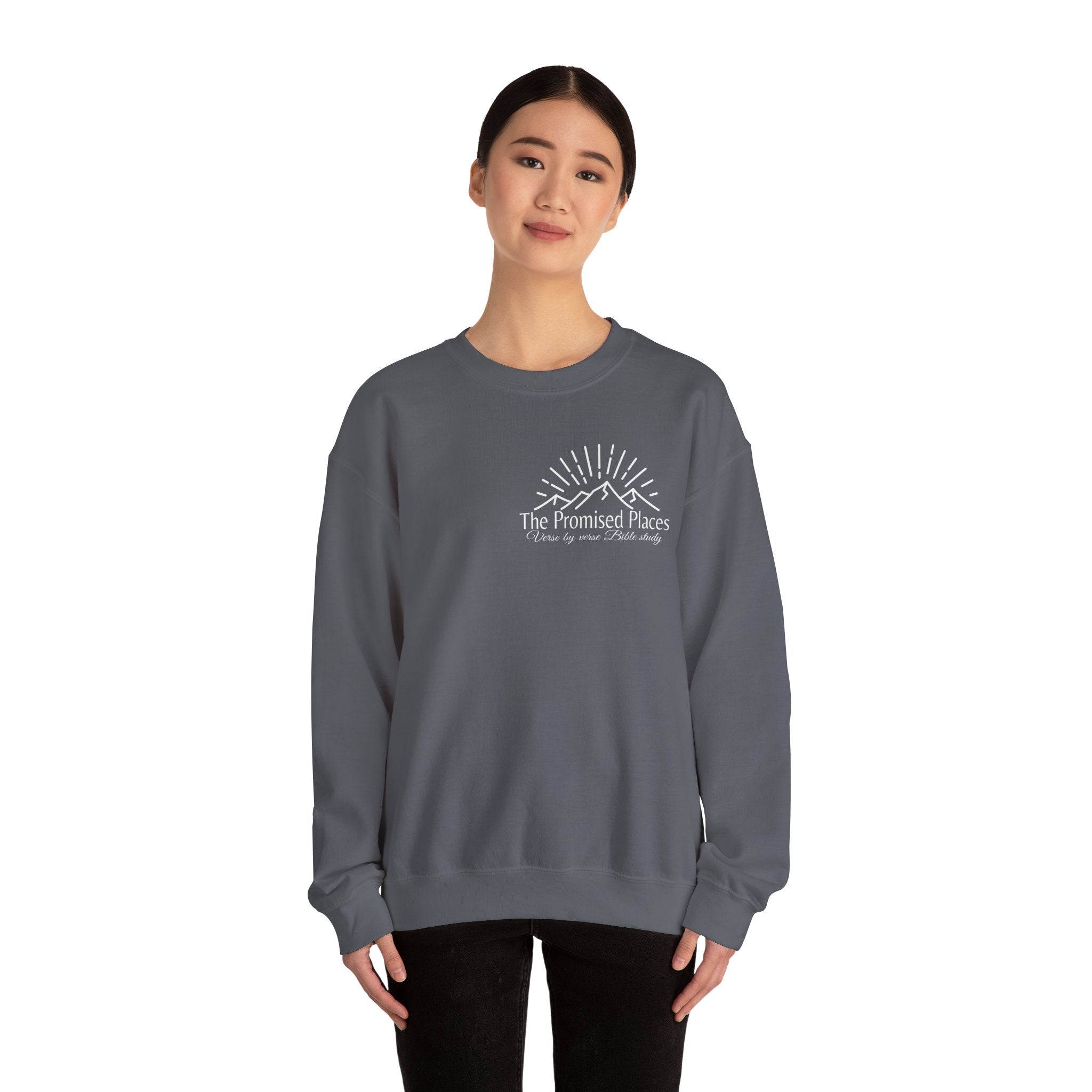 Inspirational Crewneck Sweatshirt: Be Strong and Courageous, Faith Sweatshirt, Unisex Gift, Scripture Apparel, Cozy Everyday Wear