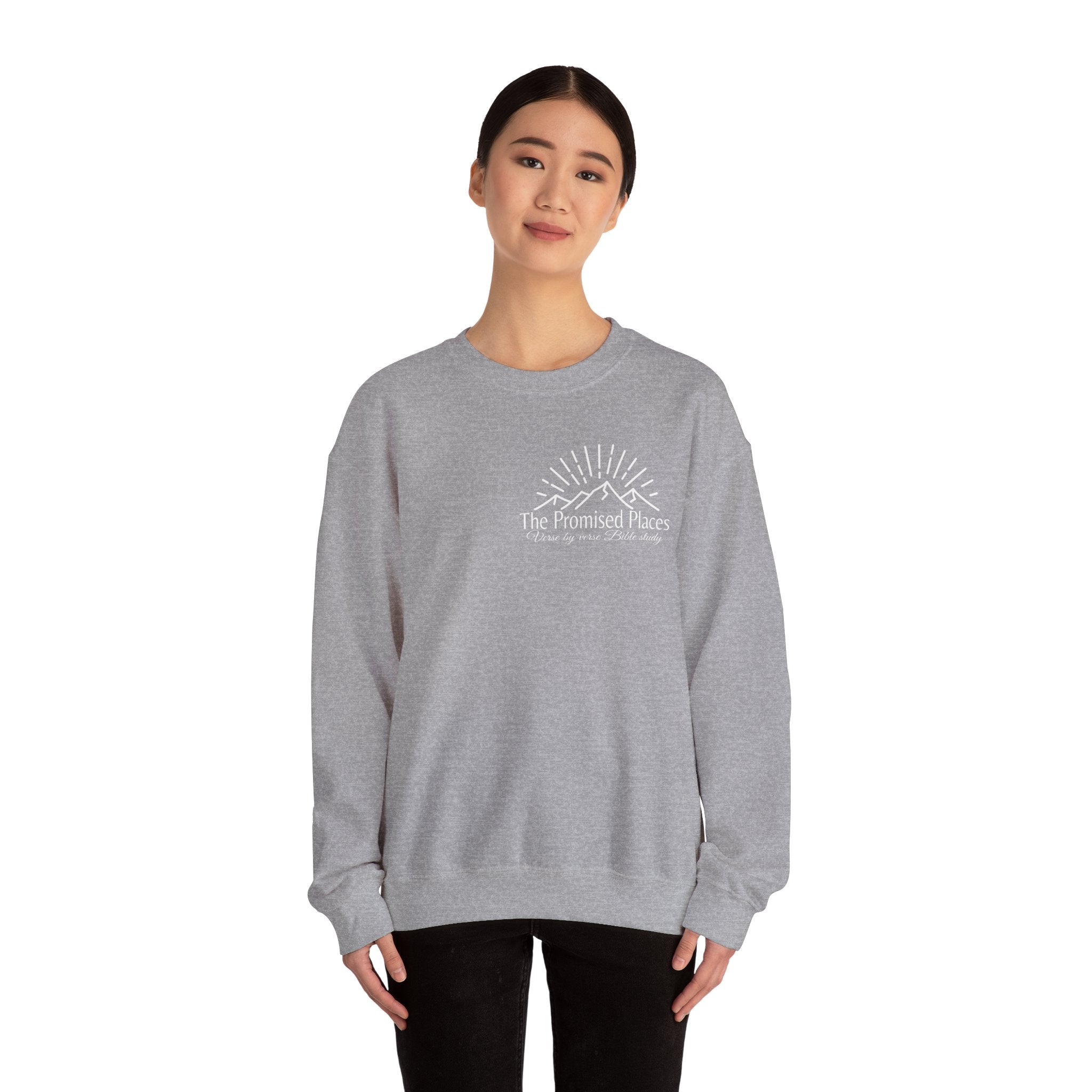 Inspirational Crewneck Sweatshirt: Be Strong and Courageous, Faith Sweatshirt, Unisex Gift, Scripture Apparel, Cozy Everyday Wear